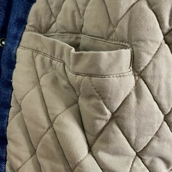 Vintage Quarter Horse Varsity Jacket Mens M Equine Western Country Denim - Picture 4 of 10